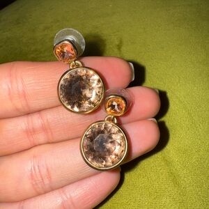 Elegant Rose Gold Crystal Earrings